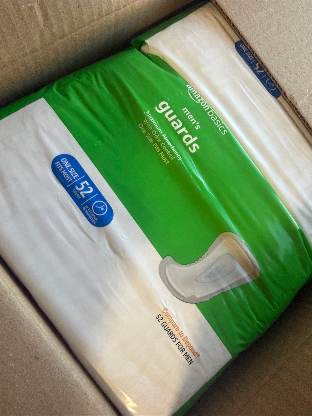 Depend on Amazon Incontinence Guards/Bladder Control Pads Absorbency 52 Count